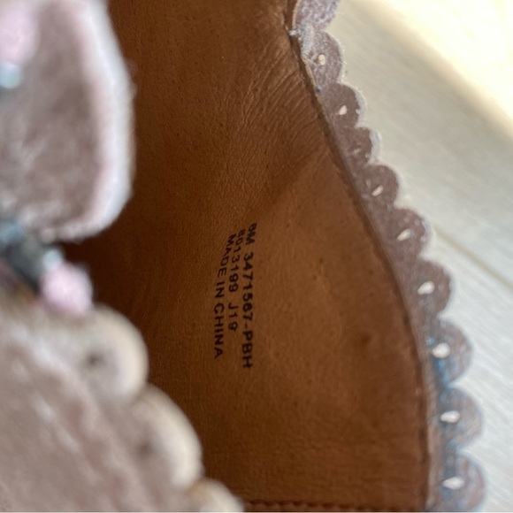 FRYE Reed Scallop boot bootie shootie pale blush pink suede western cowgirl - Picture 5 of 7